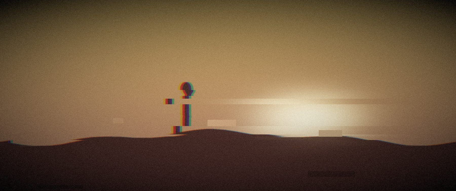 Placeholder still: the first signs of corruption.